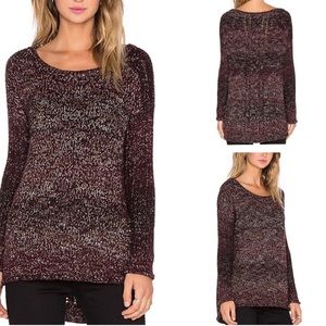Revolve SANCTUARY burgundy Marled sweater